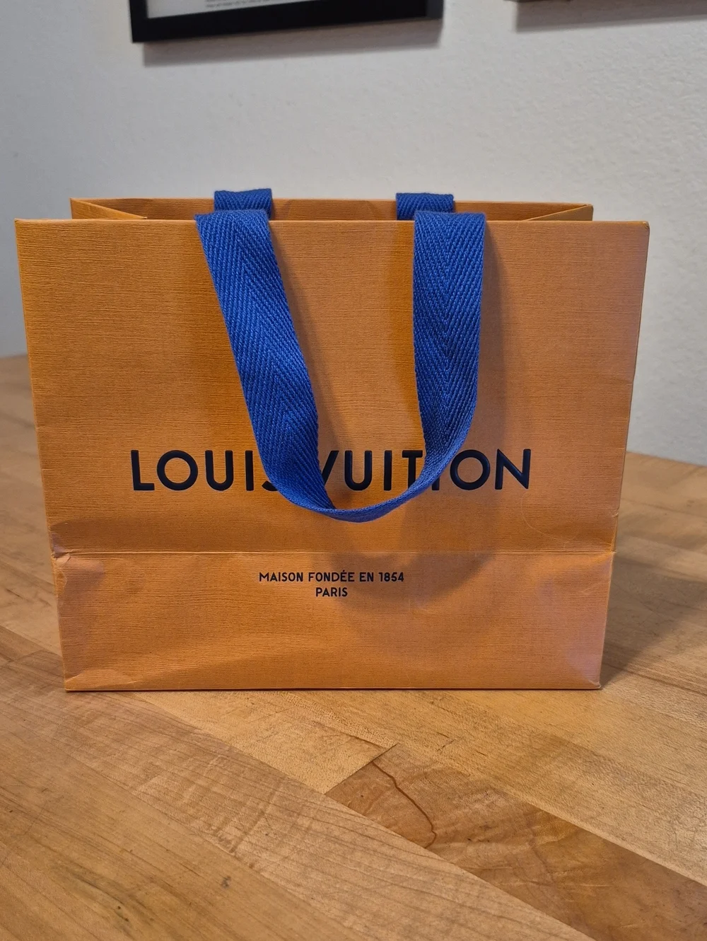 Louis Vuitton Orange Paper Gift Bag